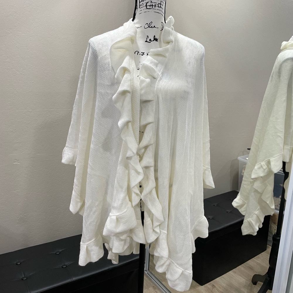 Ivory white shawl